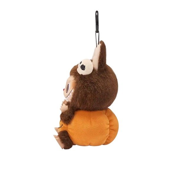 Halloween Pumpkin Plush with Skull‎ Clip Kids Cute Holiday Decor - Picture 4 of 8